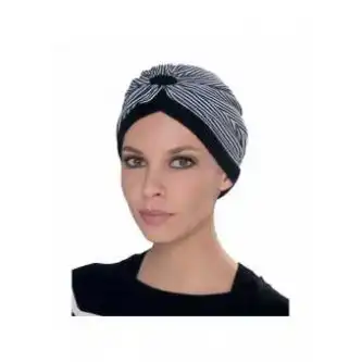 1001 Perruques Kiona Turban Black White à Chalon-sur-Saône