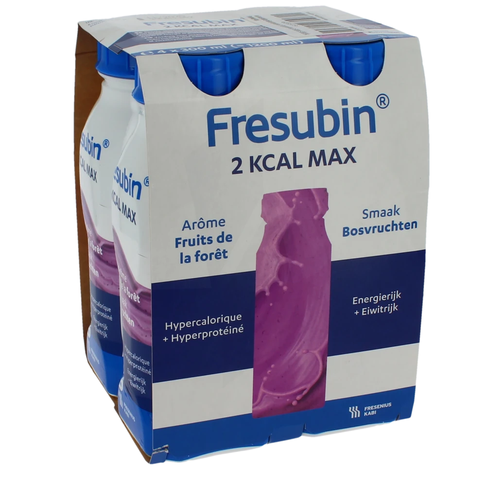 Fresubin 2 Kcal Max Nutriment Fruits De La Forêt 4bouteilles/300ml