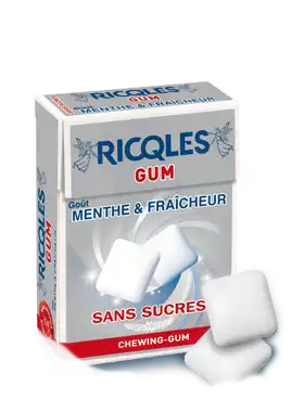 Ricqlès Chew Gum Blancheur & Hygiène Dragée Sans Sucre B/24g