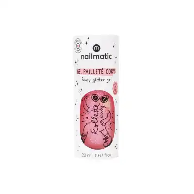 Nailmatic Gel Pailleté Pour Le Corps Body Rollette Framboise à SAINT-MARCEL