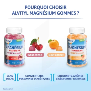 Alvityl Magnésium Abricot Gommes Pot/45