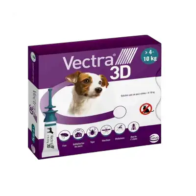 Vectra 3d Solution Spot-on Pour Chiens De 4-10 Kg, Solution Pour Spot-on à ANDERNOS-LES-BAINS