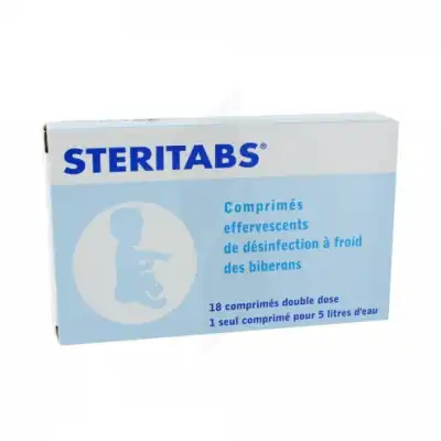 Aqua Tabs bte 18 cps double dose biberons
