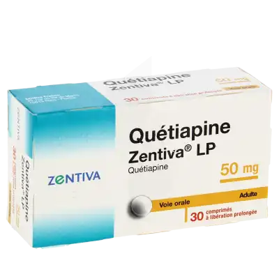 Quetiapine Zentiva Lp 50 Mg, Comprimé à Libération Prolongée à LES-PAVILLONS-SOUS-BOIS