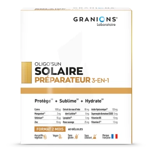 Oligo'sun - Préparateur Solaire 3-en-1 - Format 2 Mois