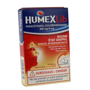 Humexlib Paracetamol Chlorphenamine 500 Mg/4 Mg, Gélule à La Ricamarie