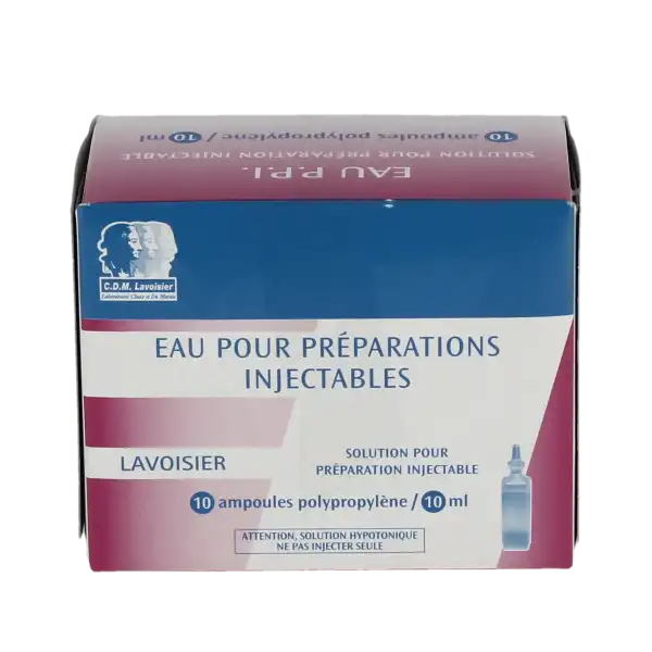 Eau Pour Preparations Injectables Lavoisier, Solution Pour Préparation Injectable