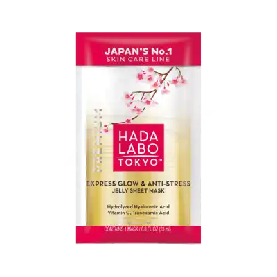 Hada Labo Tokyo Rohto Premium Masque Tissu Éclat Express Anti-stress Sachet/23ml à LIEUSAINT