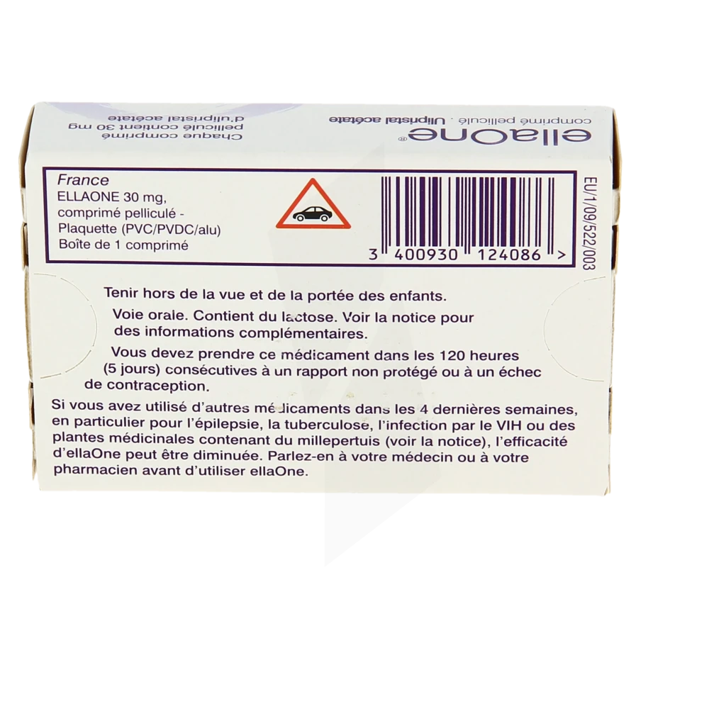 meSoigner - Ellaone 30 Mg, Comprimé Pelliculé (ACÉTATE D'ULIPRISTAL)
