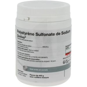 Polystyrene Sulfonate De Sodium Zentiva 400 G, Poudre Pour Suspension Orale Et Rectale