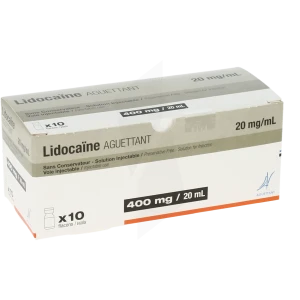 Lidocaine Aguettant 20 Mg/ml Sans Conservateur, Solution Injectable