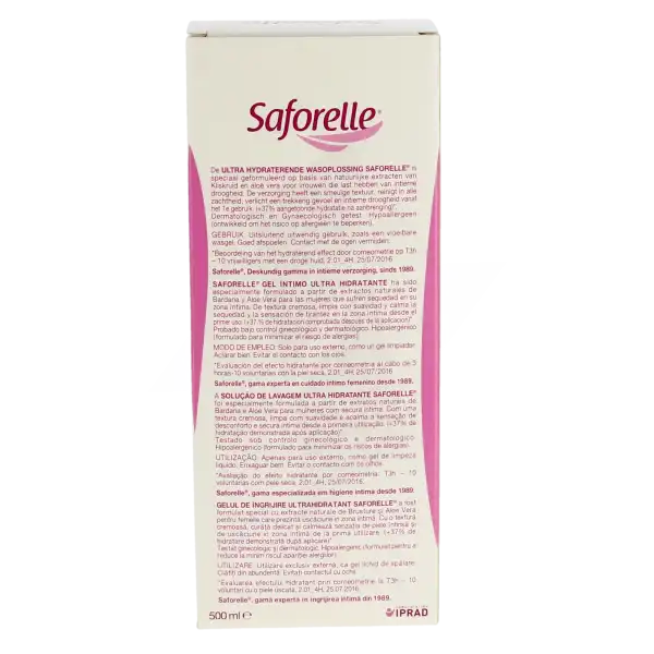 Saforelle Solution Soin Lavant Ultra Hydratant 500ml