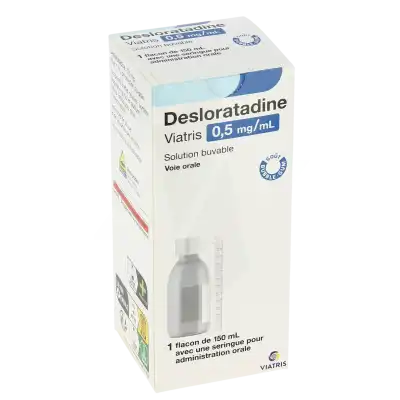 Desloratadine Viatris 0,5 Mg/ml, Solution Buvable à COLLONGES-SOUS-SALEVE