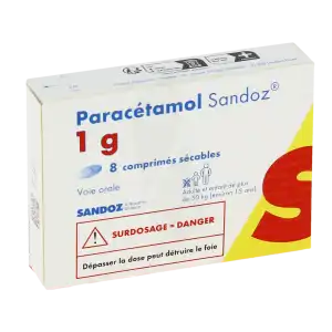 Paracetamol Sandoz 1 G, Comprimé Sécable à BRUGES