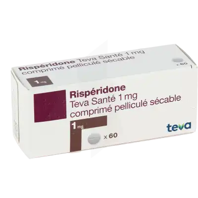 Risperidone Teva Sante 1 Mg, Comprimé Pelliculé Sécable à Eysines