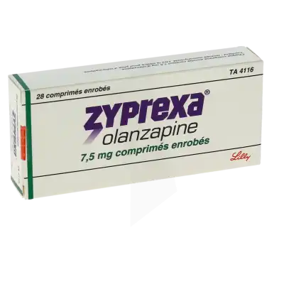 Zyprexa 7,5 Mg, Comprimé Enrobé à Bordeaux