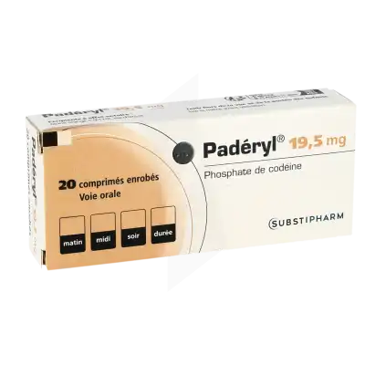 Paderyl 19,5 Mg, Comprimé Enrobé à Sèvres