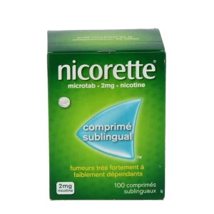 Nicorette Microtab 2 Mg, Comprimé Sublingual