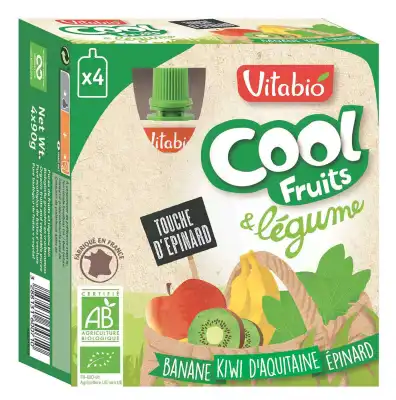 VITABIO Cool Légumes Banane Kiwi Epinard
