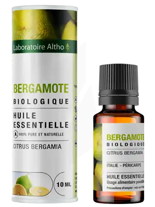 Laboratoire Altho Huile Essentielle Bergamote Bio 10ml