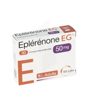 Eplerenone Eg 50 Mg, Comprimé Pelliculé