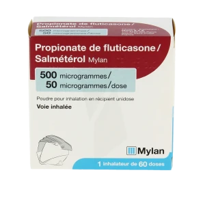 Propionate De Fluticasone/salmeterol Viatris 500 Microgrammes/50 Microgrammes/dose, Poudre Pour Inhalation En Récipient Unidose