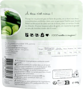 Popote Soupe Concombre & Courgette Bio 190g