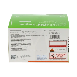Apokinon 5 Mg/ml, Solution Pour Perfusion