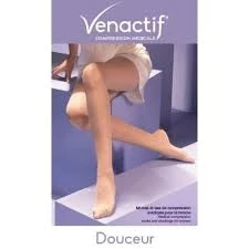 Venactif - 2 Douceur Collant Microfibre Gris T1