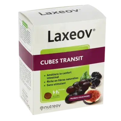 Nutreov Laxeov Cube Pruneau Figue Raisin Régulation Transit B/20/10g à PORT-DE-BOUC