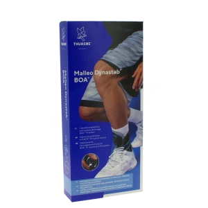 Thuasne Malleo Dynastab Boa Chevillère D’immobilisation Stabilisatrice Avec Système De Serrage Boa Fit System Gris Taille 1