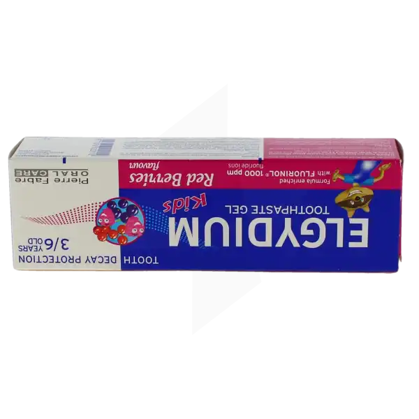 Elgydium Dentifrice Kids 2/6 Ans Grenadine Protection Caries Tube 50ml