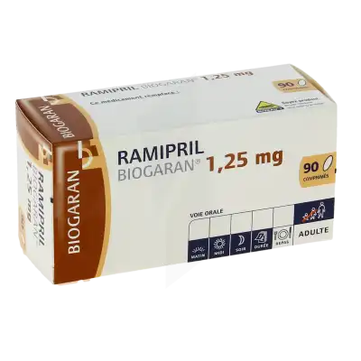 Ramipril Biogaran 1,25 Mg, Comprimé à LE LAVANDOU