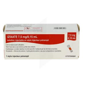 Izixate 7,5 Mg/0,15 Ml, Solution Injectable En Stylo Injecteur Prérempli