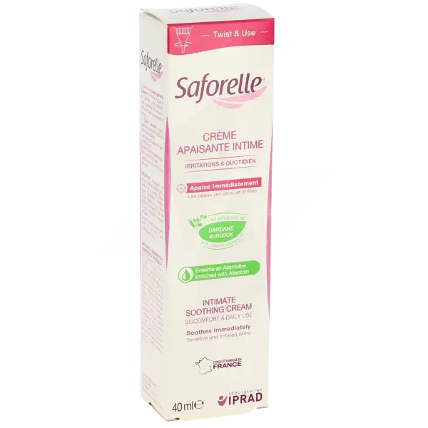 Saforelle Crème Apaisante Intime Irritation & Quotidien T/40ml
