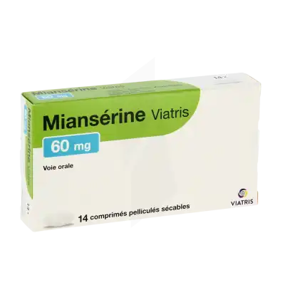 Mianserine Viatris 60 Mg, Comprimé Enrobé Sécable à Paris