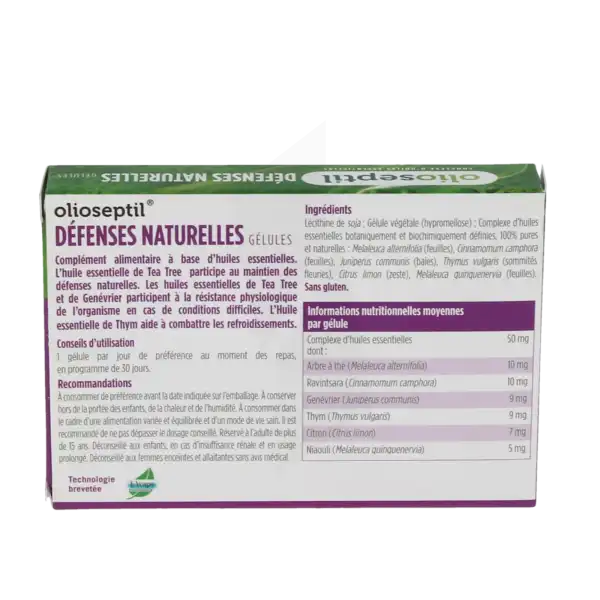 Olioseptil Défenses Naturelles Gélules B/30