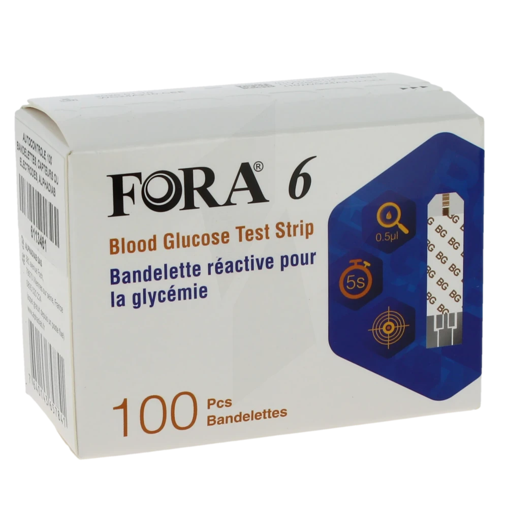 Fora 6 Bandelette Réactive Pour La Glycémie B/100