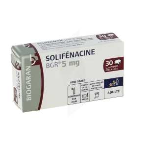 Solifenacine Bgr 5 Mg, Comprimé Pelliculé