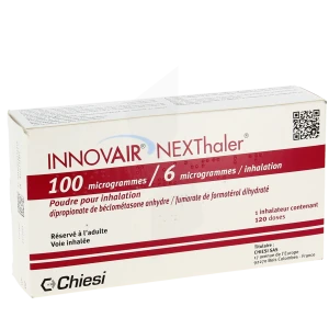 Innovair Nexthaler 100 Microgrammes/6 Microgrammes Par Inhalation, Poudre Pour Inhalation