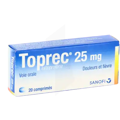 Toprec 25 Mg, Comprimé à LA CRAU