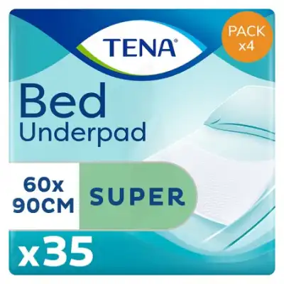 Tena Bed Super Alèze Intraversable Usage Unique 60x90cm Sachet/35 à VILLENAVE D'ORNON