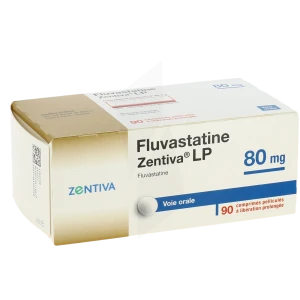 Fluvastatine Zentiva L.p. 80 Mg, Comprimé Pelliculé à Libération Prolongée