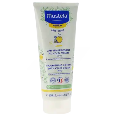 Mustela Lait Nourrissant Au Cold Cream à La Cire D’abeille Bio 200 Ml à SAINT-PRIEST