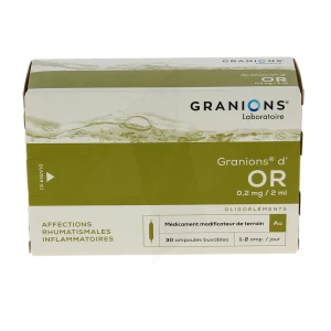 Granions D'or 0,2 Mg/2ml Solution Buvable 30 Ampoules/2ml