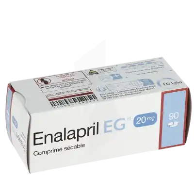 Enalapril Eg 20 Mg, Comprimé Sécable à NOROY-LE-BOURG