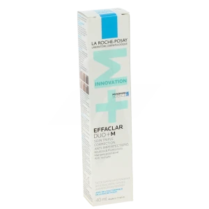 La Roche Posay Effaclar Duo+m Soin Triple Correction Anti-imperfections Boutons & Points Noirs Marques Post-acné Anti-rechute Tube/40ml