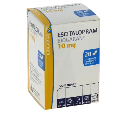 Escitalopram Biogaran 10 Mg, Comprimé Pelliculé Sécable à GRENOBLE