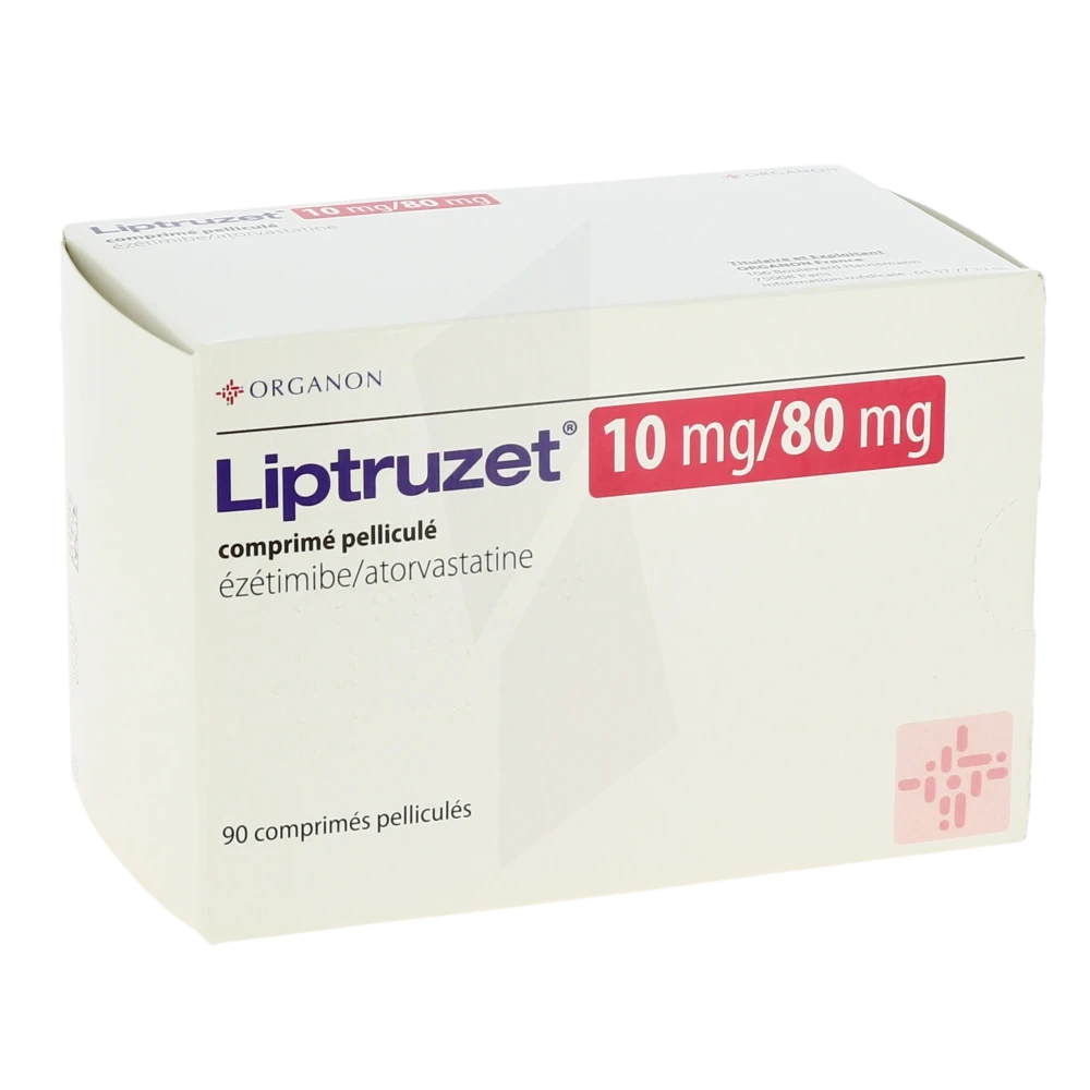 Liptruzet 10 Mg/80 Mg, Comprimé Pelliculé