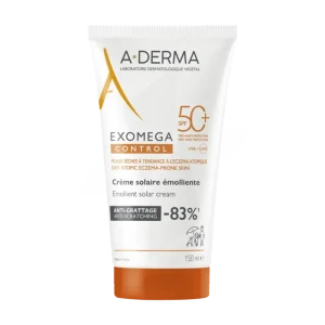 Aderma Exomega Control Crème Solaire émolliente Spf50+ T/150ml